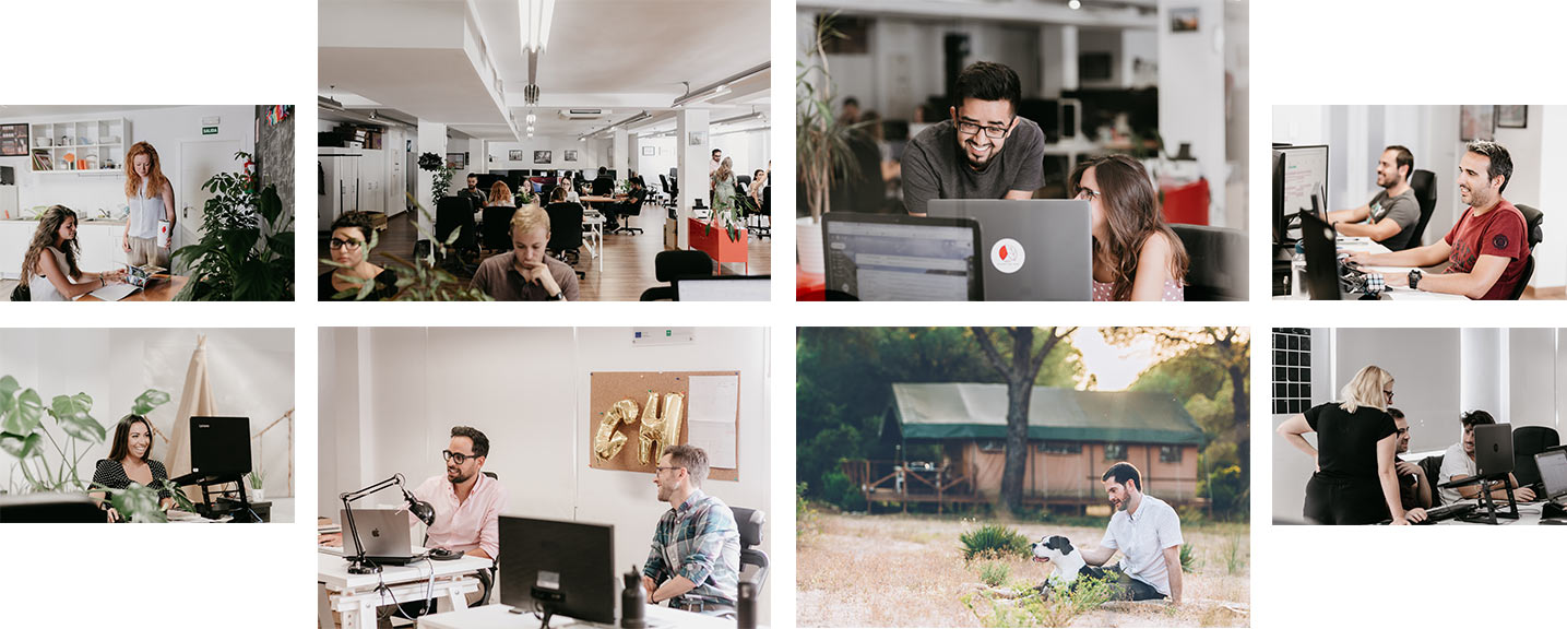 Collage of Glamping Hub Office in Seville, Spain